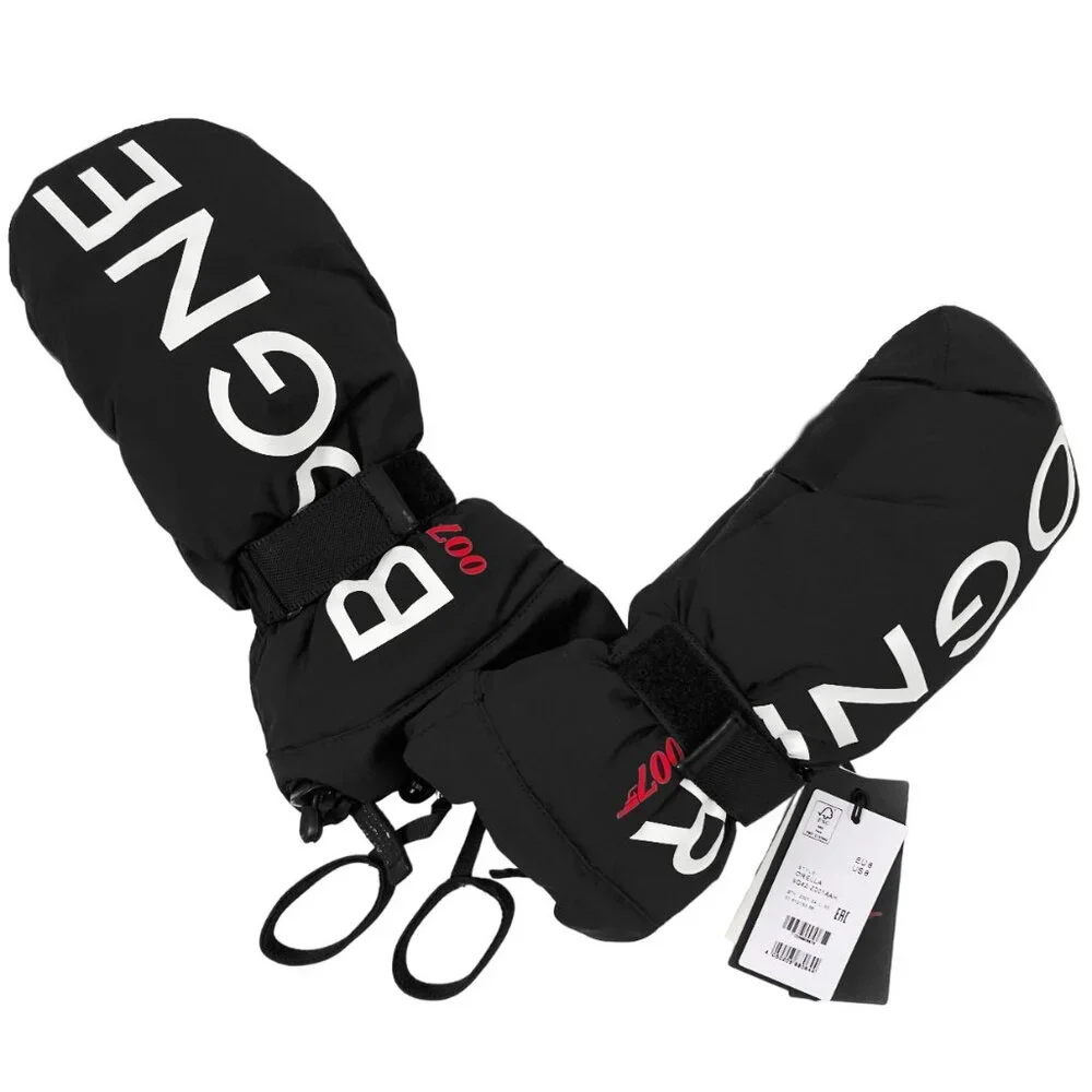 NEW Bogner Orella Winter Ski Mittens!  Black  Limited Edition 007 Capsule  Logo